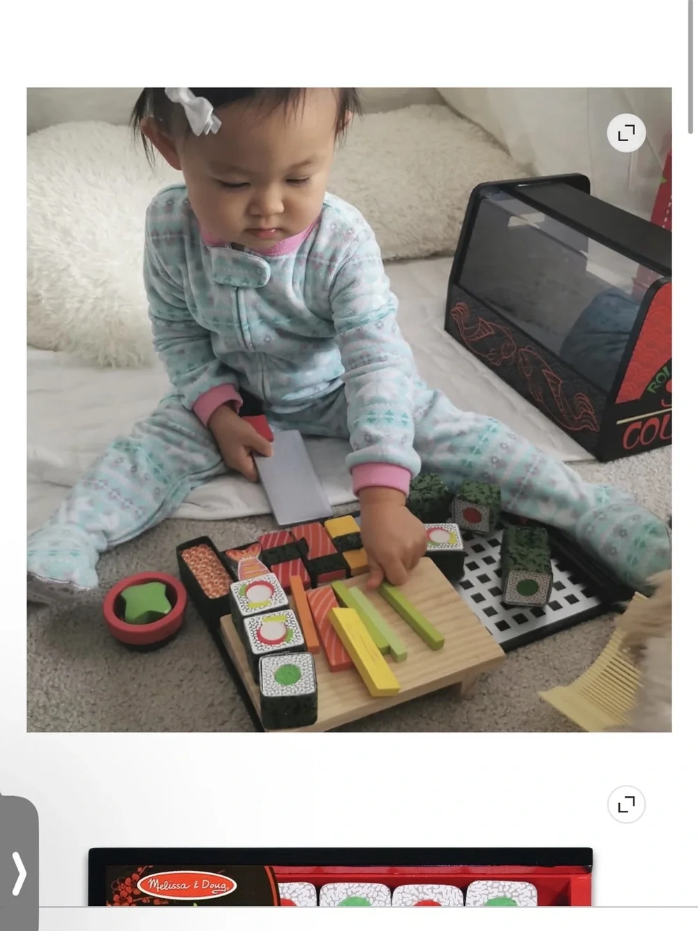 New Melissa & Doug Wooden Sushi Slicing Playset